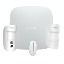 AJAX AJ-STARTERKIT-CAM-MP-W Kit de alarma profesional - Certificado Grado 2 - Comunicación Ethernet y dual SIM GPRS - Inalámbric