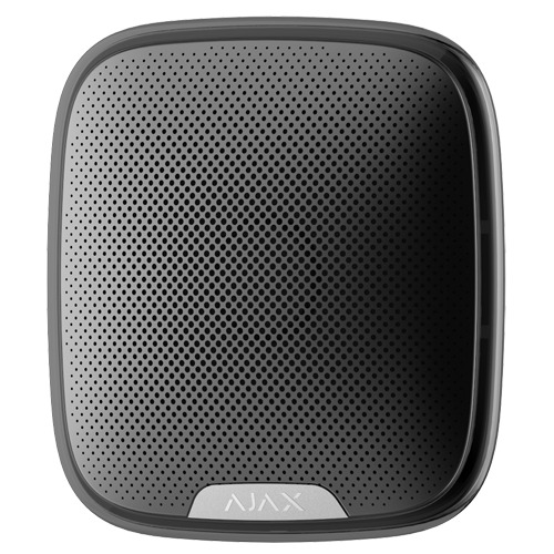 AJAX AJ-STREETSIREN-B Sirena para exterior - Inalámbrico 868 MHz Jeweller - Certificado grado 2 - Presión sonora máxima 113 dB -