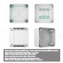 AJAX AJ-SURFACEBOX-W Caja de montaje para un dispositivo - Uso interiores - Compatible con AJ-SOLOBUTTON o AJ-SOLOCOVER - Factor (4)