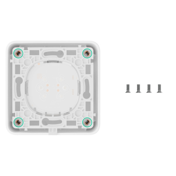 AJAX AJ-SURFACEBOX-W Caja de montaje para un dispositivo - Uso interiores - Compatible con AJ-SOLOBUTTON o AJ-SOLOCOVER - Factor (7)