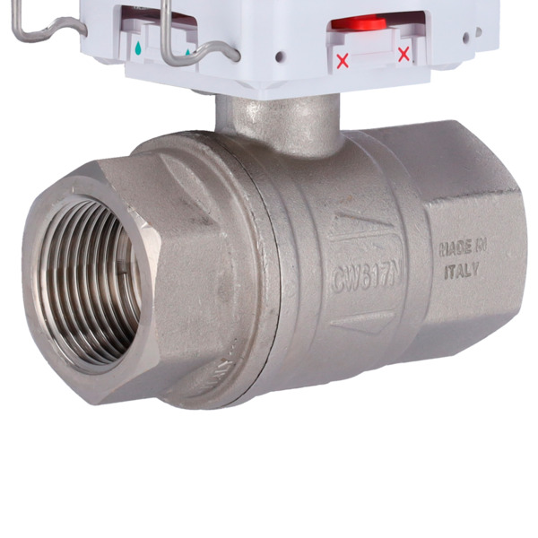 AJAX AJ-WATERSTOP-1-W Electroválvula de cierre de agua - Válvula Bonomi de 1&quot; (DN 25) - Compatible con tuberías de agua cal (1)