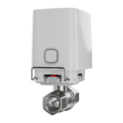 Comprar AJAX AJ-WATERSTOP-1-W Electroválvula de cierre de agua - Válvula Bonomi de 1" (DN 25) - Compatible con tuberías de agua caliente y fría - Cierre de la válvula en menos de 5 segundos - Admite escenarios de automatización - Alimentación 4 bate