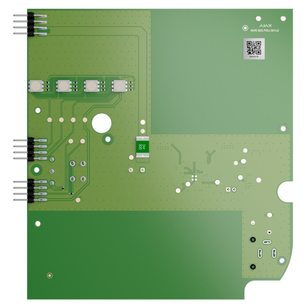 AJAXCCTV AJ-DC12V-PSU-NVR Módulo alimentación 12 VDC - Compatible con Ajax NVR 8-ch y 16-ch - Tensión de entrada 8~16 VDC - Cone (3)