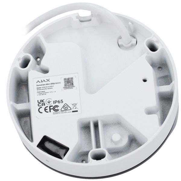 AJAXCCTV AJ-DOMECAM-MINI-8-0400-W Cámara IP 8 Megapixel Ajax - Progressive Scan CMOS - Lente 4 mm, Ranura MicroSD hasta 256GB - (5)