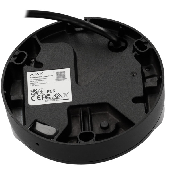 AJAXCCTV AJ-DOMECAM-MINI-8-B Cámara IP 8 Megapixel Ajax - Progressive Scan CMOS - Lente 2.8 mm, MicroSD hasta 256GB - IR LEDs Al (3)