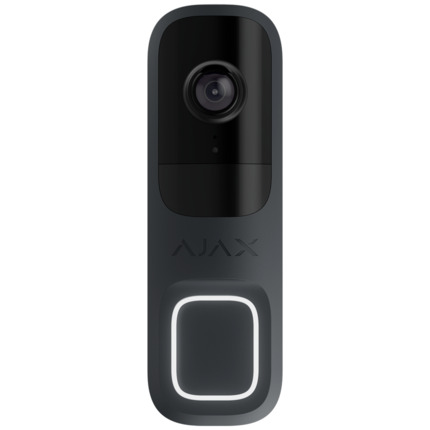 Comprar AJAXCCTV AJ-DOORBELL-4-GRA Doorbell 4 MP con IA integrada  - Detector PIR alcance hasta 4 m - Audio bidireccional con cancelación de ruido - Visión nocturna IR, alcance de hasta 6 m - Wi-Fi 2.4 GHz con respaldo de Jeweller/Wings - Color grafito