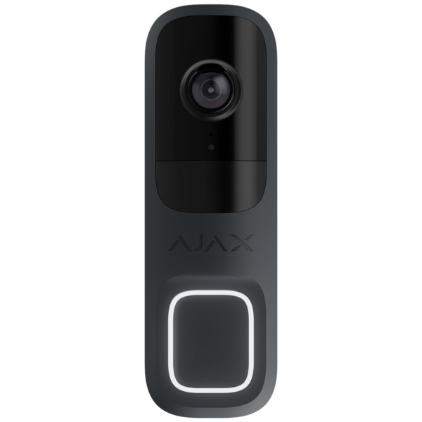 AJAXCCTV AJ-DOORBELL-4-GRA Doorbell 4 MP con IA integrada  - Detector PIR alcance hasta 4 m - Audio bidireccional con cancelació