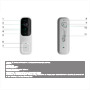 AJAXCCTV AJ-DOORBELL-4-GRA Doorbell 4 MP con IA integrada  - Detector PIR alcance hasta 4 m - Audio bidireccional con cancelació (4)