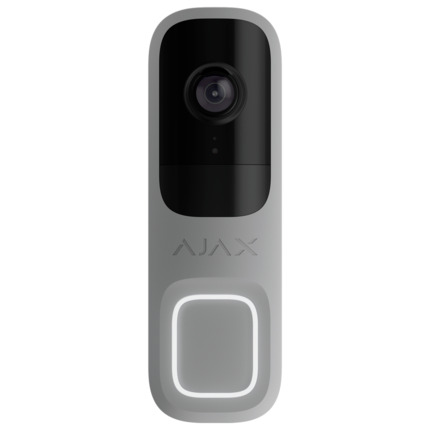 Comprar AJAXCCTV AJ-DOORBELL-4-GRE Doorbell 4 MP con IA integrada  - Detector PIR alcance hasta 4 m - Audio bidireccional con cancelación de ruido - Visión nocturna IR, alcance de hasta 6 m - Wi-Fi 2.4 GHz con respaldo de Jeweller/Wings - Color gris