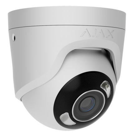 Comprar AJAXCCTV AJ-TURRETCAM-8-0400-HL-W Cámara IP Turret 8 Megapixel Ajax - 1/2.7" Progressive Scan CMOS - Lente 4 mm | Ranura MicroSD hasta 256GB - IR 50m | Luz Blanca 50 m | PoE 802.3at - Con Inteligencia Artificial - Color blanco