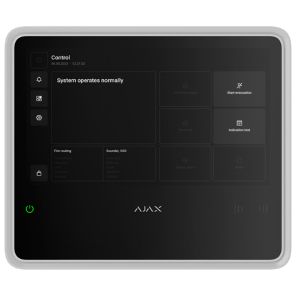 Comprar AJAXINCENDIO AJ-EN54-FIREHUB-W Central inalámbrica de incendios  - Pantalla táctil 10.1 - Normativa europea sistemas PCI  - Batería AJ-EN54-INTERNALBATTERY (no incluida) - Mantenimiento y puesta en servicio en apps Ajax