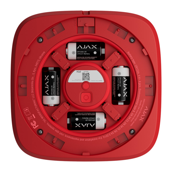 AJAXINCENDIO AJ-EN54-SOUNDER-VAD-R sirena inalámbrica con alarma acústica y visual - Notificaciones instantáneas - Volumen del (3)