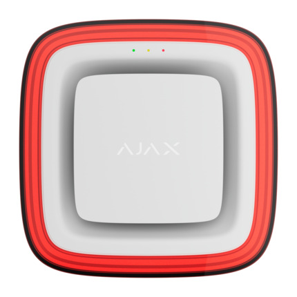 Comprar AJAXINCENDIO AJ-EN54-SOUNDER-VAD-W sirena inalámbrica con alarma acústica y visual - Notificaciones instantáneas - Volumen del sonido hasta 100 dB - 32 tonos de sonido distintos - Control y configuración remotos en las apps Ajax - Baterías su