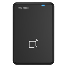 AKUVOX AK-ACR-CID01-BLACK Lector de tarjetas USB - MF 13.56 MHz, EM RFID 125 kHz y BLE - Comunicación USB - Simulación de teclad