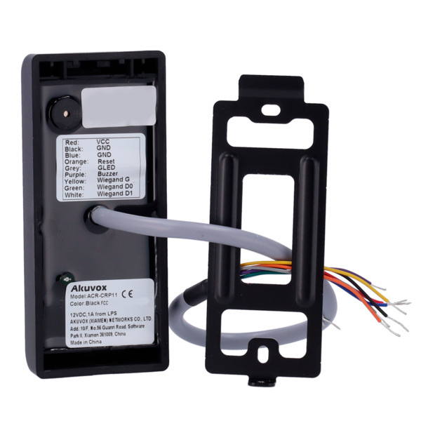 AKUVOX AK-ACR-CRP11 Lector de acceso - Acceso por tarjeta EM/MF y PIN - Indicador LED y acústico - Wiegand 26/34 - Compatible co (9)