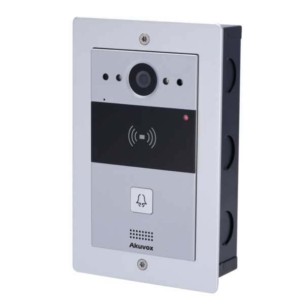 AKUVOX AK-BR-R20A-F Panel frontal y caja de registro encastrada - Específica para Akuvox AK-R20A - Panel: 120 (Al) x 189 (An) x (5)
