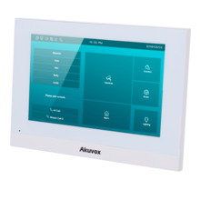 AKUVOX AK-C313W-LP-2-WHITE Monitor Linux para videoportero - Pantalla TFT de 7&quot; - Audio bidireccional Crystal Clear - 2 hil