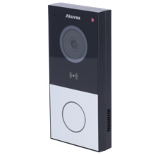 AKUVOX AK-E12W Videoportero IP en superficie - Cámara 2 Mpx | Audio bidireccional - Apertura con tarjeta MF, NFC y BLE | 1 relé