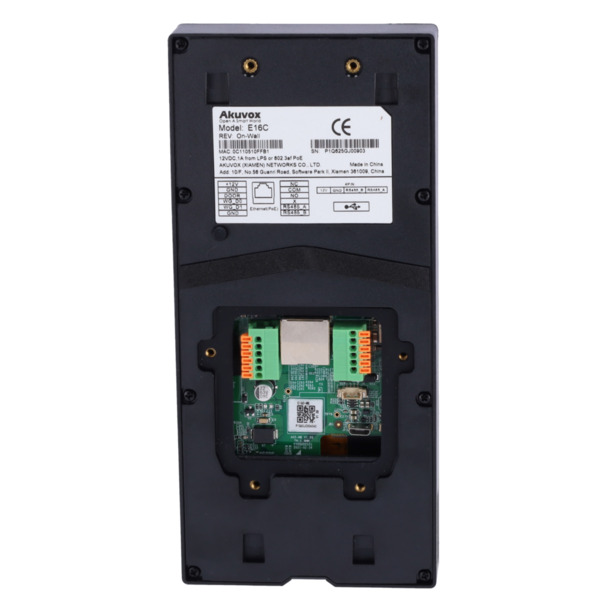 AKUVOX AK-E16C Videoportero IP con control de acceso - Cámara 2 Mpx | Audio y vídeo bidireccional - Facial, tarjeta, NFC, BLE, Q (1)