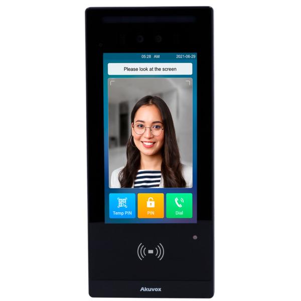 AKUVOX AK-E18C Videoportero IP con control de acceso - Cámara 2 Mpx | Audio y vídeo bidireccional - Facial, tarjeta, NFC, BLE, Q (1)