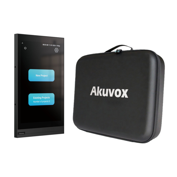AKUVOX AK-INSTALLER-KIT Kit de instalador para videoporteros - Pantalla IPS de 8" | TCP/IP, PoE y WiFi - Escaneo automático