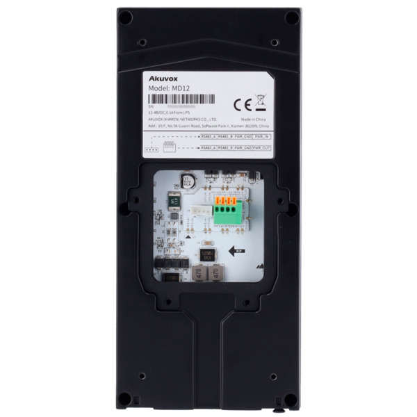 AKUVOX AK-MD12 Módulo de extensión - 12 botones - Compatible con AK-R20B-xB y AK-R20K - Conexión RS485 - Sólo montaje encastrado (5)