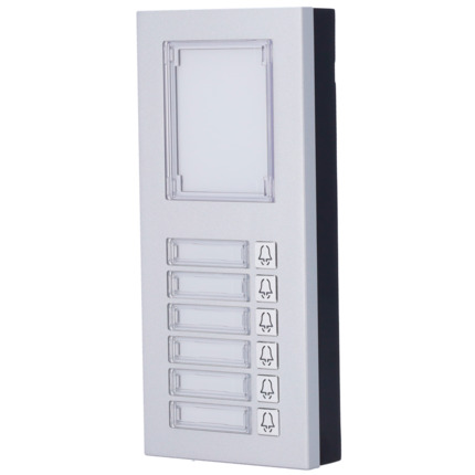 Comprar AKUVOX AK-MD6 Módulo de extensión - 6 botones y panel informativo - Compatible con AK-R20B-xB y AK-R20K - Conexión RS485 - Sólo montaje encastrado con soporte adicional - Conexión y mantenimiento por Cloud