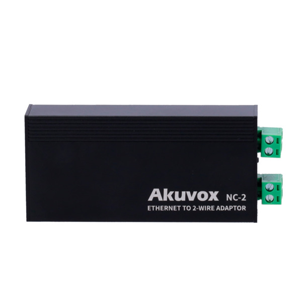 AKUVOX AK-NC-2 Conversor IP a 2 hilos - 1 grupo de 2 hilos - 1 grupo TCP/IP con RJ45 | Salida PoE - Alimenta dispositivos IP y 2 (3)