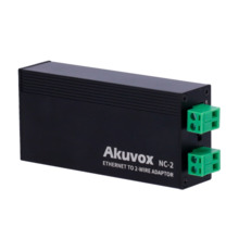 AKUVOX AK-NC-2 Conversor IP a 2 hilos - 1 grupo de 2 hilos - 1 grupo TCP/IP con RJ45 | Salida PoE - Alimenta dispositivos IP y 2