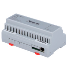 AKUVOX AK-NS-2 Conversor 2 hilos a IP - 6 grupos de 2 hilos - TCP/IP con RJ45 - Alimenta dispositivos de 2 hilos - Conexión de c