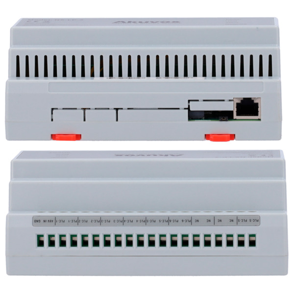 AKUVOX AK-NS-LP-2 Distribuidor para edificios 2 hilos LP - 6 grupos de 2 hilos LP - TCP/IP con RJ45 - Alimenta dispositivos de 2 (3)