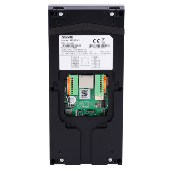AKUVOX AK-R20B-3B Videoportero IP en superficie - Cámara 2 Mpx | Audio bidireccional - Apertura con tarjeta EM/MF y NFC | 2 relé (1)
