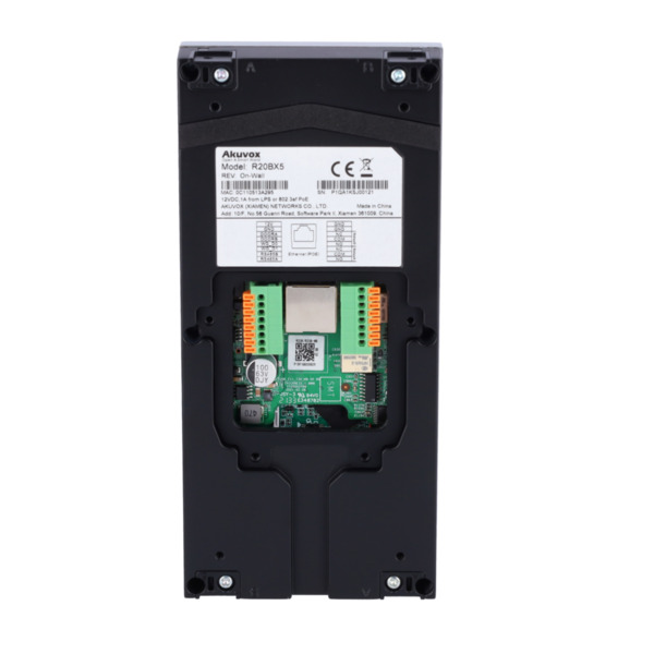 AKUVOX AK-R20B-5B Videoportero IP en superficie - Cámara 2 Mpx | Audio bidireccional - Apertura con tarjetas EM/MF y NFC | 2 rel (1)