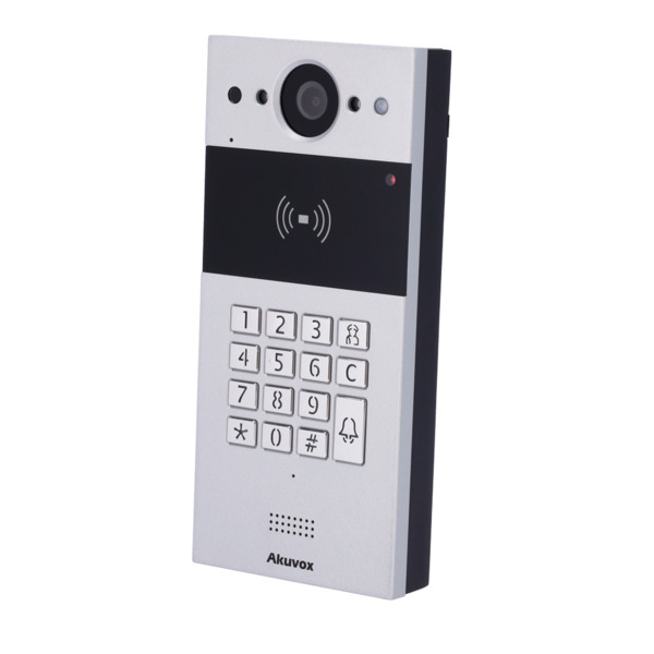 AKUVOX AK-R20K-2 Videoportero 2 hilos en superficie - Cámara 2 Mpx | Audio bidireccional - Apertura con tarjeta EM/MF, NFC y PIN