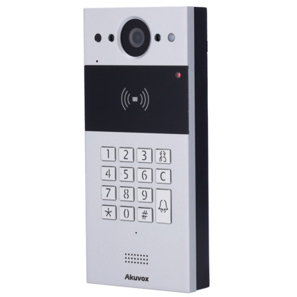 Comprar AKUVOX AK-R20K-L Videoportero IP en superficie - Cámara 2 Mpx | Audio bidireccional - Apertura con tarjeta EM/MF, NFC y PIN | 2 relés - Códigos temporales | PoE, LTE, SIP estándar - Mantenimiento Cloud - Conexión a través de Cloud | Salida 12V