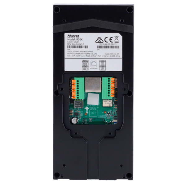 AKUVOX AK-R20K Videoportero IP en superficie - Cámara 2 Mpx | Audio bidireccional - Apertura con tarjeta EM/MF, NFC y PIN | 2 re (3)