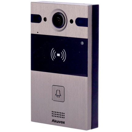 Comprar AKUVOX AK-R25A Videoportero IP en superficie - Cámara 4 Mpx gran angular | Audio bidireccional - Apertura con tarjeta EM/MF y NFC | 2 relés - PoE, SIP estándar - Mantenimiento Cloud - Conexión de monitor y placas a través de Cloud