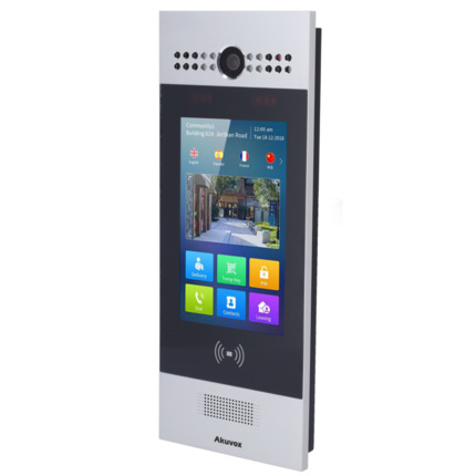 Comprar AKUVOX AK-R29S Videoportero IP - Cámara 3 Mpx | Audio y vídeo bidireccional - Facial, tarjeta, PIN y QR | 3 relés - Apartamentos | PoE+, SIP estándar - Pantalla IPS 7&quot; táctil | Mantenimiento Cloud - Conexión a través de Cloud | Salida 12V