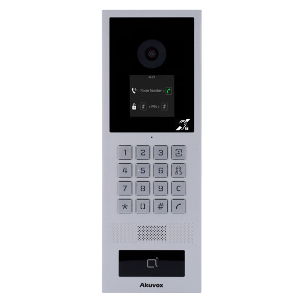 AKUVOX AK-S532-BIM Videoportero IP antivandálico IK08 - Cámara 2 Mpx | Audio bidireccional y BIM - Tarjeta EM/MF, NFC, BLE y PIN (1)