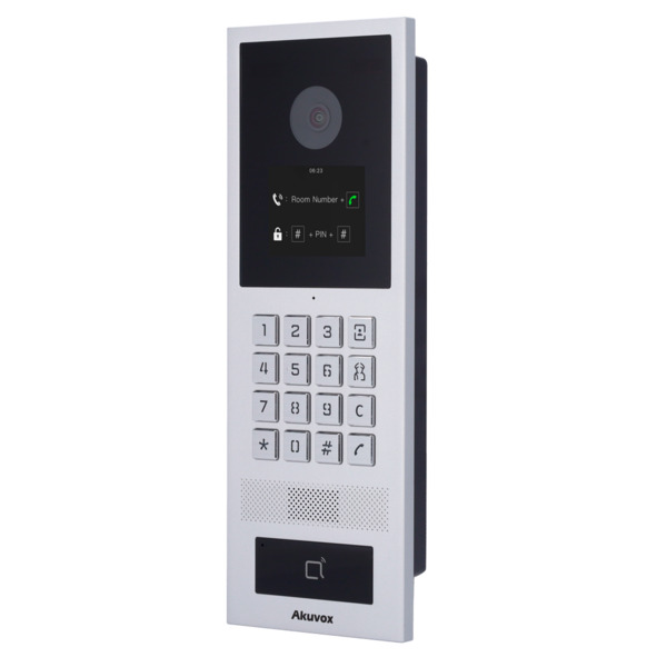 AKUVOX AK-S532 Videoportero IP antivandálico IK08 - Cámara 2 Mpx | Audio bidireccional - Tarjeta EM/MF, NFC, BLE y PIN | 2 relés