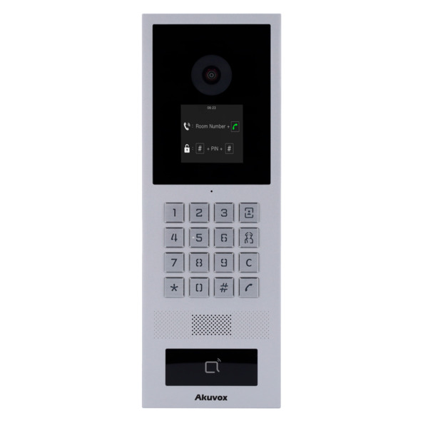 AKUVOX AK-S532 Videoportero IP antivandálico IK08 - Cámara 2 Mpx | Audio bidireccional - Tarjeta EM/MF, NFC, BLE y PIN | 2 relés (1)