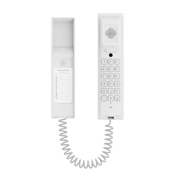 AKUVOX AK-S560-WHITE Telefonillo para videoportero - LED de estado y teclas de función - Audio bidireccional Crystal Clear - TCP