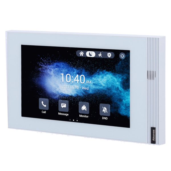 AKUVOX AK-S562W-S-WHITE Monitor Linux para videoportero - Pantalla TFT de 7" | Montaje en superficie - Audio bidireccional