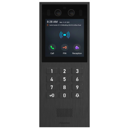 Comprar AKUVOX AK-X912K Videoportero IP antivandálico IK08 en superficie - Doble cámara 2 Mpx | Audio bidireccional - Facial, tarjeta, PIN, BLE y QR | 2 relés - Apartamentos | PoE+, SIP estándar - Pantalla TFT 4" táctil | Mantenimiento Cloud - Conex