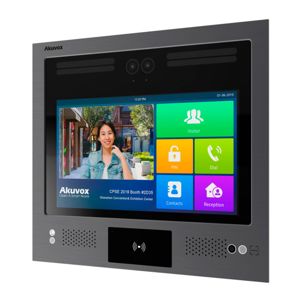 AKUVOX AK-X916S-L Videoportero IP antivandálico IK08 - Doble cámara 2 Mpx | Audio y vídeo bidireccional - Facial, tarjeta, PIN y
