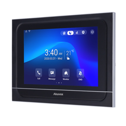 Comprar AKUVOX AK-X933W Monitor Android 9.0 para Videoportero - Pantalla IPS de 7" - Audio bidireccional Crystal Clear | Easy UI - TCP/IP, PoE, WiFi, Bluetooth, SIP estándar - Mantenimiento Cloud | APPs de terceros - Conexión de monitor y placas a t