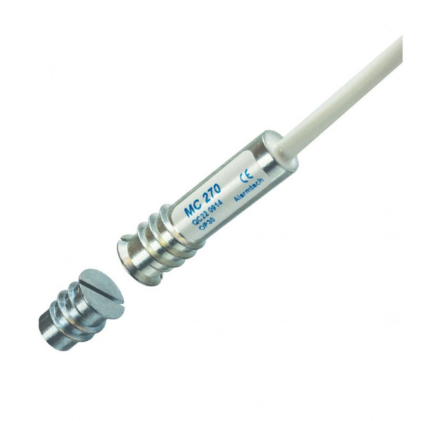 Alarmtech DEM-018 MC 270-P4K7S4K7 Contacto magnético de empotrar Alarmtech. GAP de 16 mm. Montaje en materiales magnéticos sólo