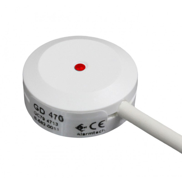 Alarmtech DEM-1322 GD 470 Detector de rotura de cristal. Alcance de Ø2 metros de radio. Salida de alarma por relé. Antisabotaje.