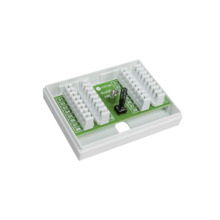 Alarmtech DEM-973 28016.01 Caja de alarma Mini. Bloque de terminales con tamper para 16 pares de conductores. 1 par se utiliza p
