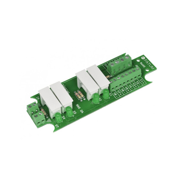 Alarmtech DEM-974 3058.03 Bloque de terminales de fusible. 1 entrada a 4 salidas. Terminal de tornillos